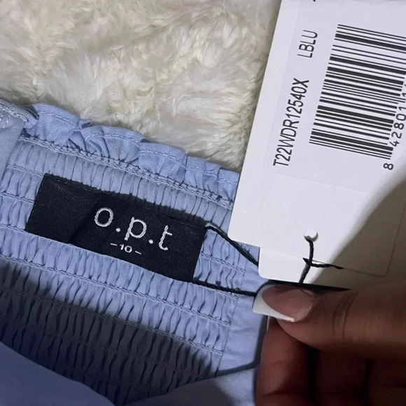 NWT O. P. T Women’s Nalle Light Blue Dress - Picture 13 of 16